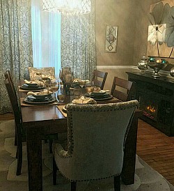 Dining room -AFTER redecoration