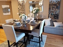 AFTER-Modern Glam Styled Dining Room Redesign